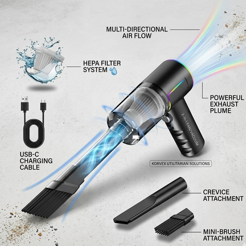 9000Pa ProVac  High-Power Portable Vacuum for Instant Cleaning Anywhere